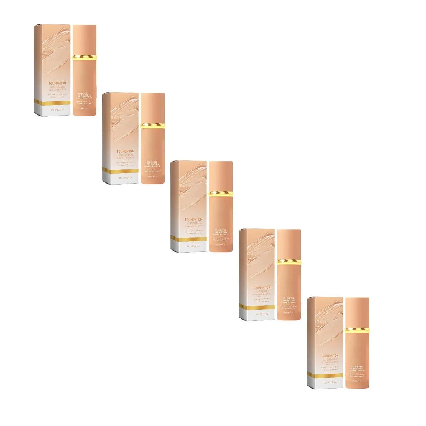 4 In 1 Foundation Liquid- Hydrating Medium Full Coverage Concealer With SPF50+ Inspired Longwearing & Waterproof Makeup 30ml