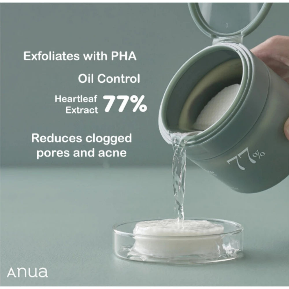Anua Skincare Products Heartleaf LHA Moisture Peeling Gel Cleanser 77 Toner Rice 70 Glow Milky Toner Lotion Nicotinamide Serum