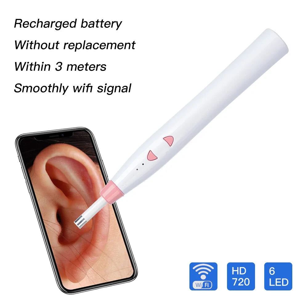 6 LED Ear Endoscope Camera Earwax Cleaning Tool