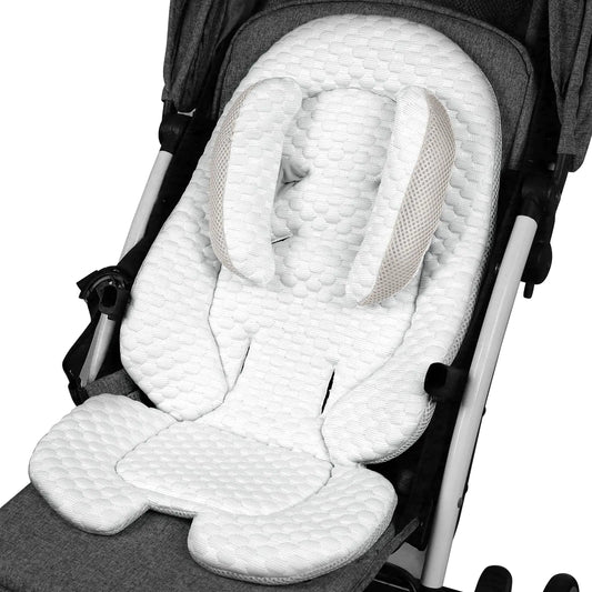 KAKIBLIN Infant Car Seat Insert for Baby to NewbornBaby Head Support with Baby Head Pillow Breathable Fabric Baby Car Seat Head Support Baby Car Seat Cushion for Swing Stroller Bouncer